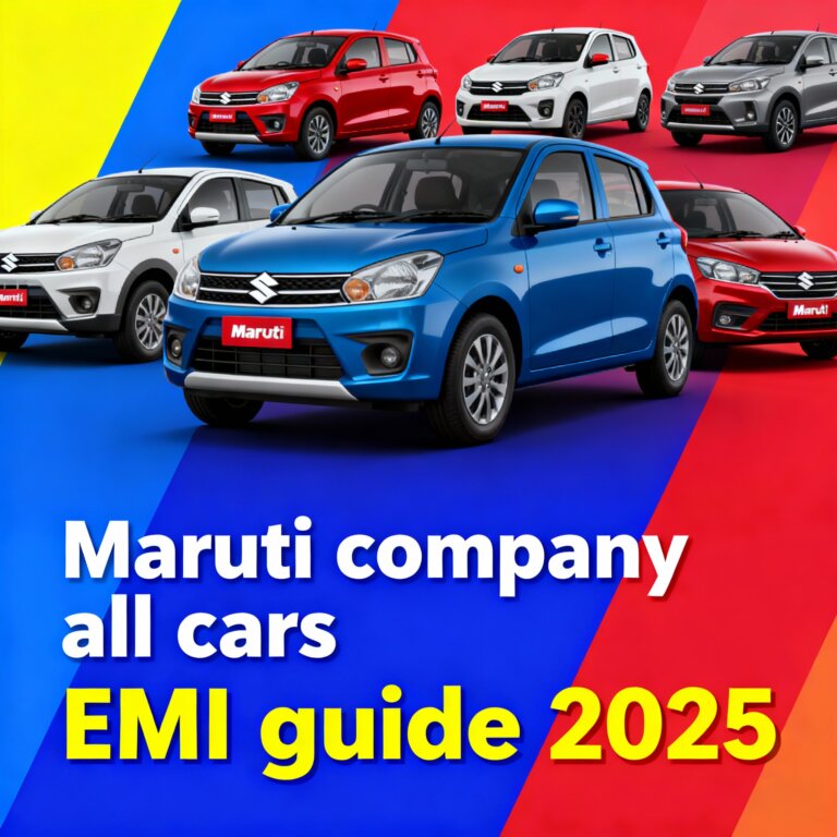 Maruti company all cars EMI guide 2025