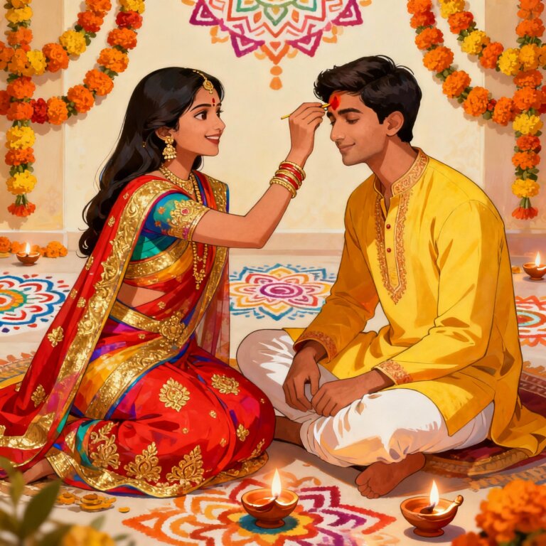 bhai dooj 2025 date in india calendar