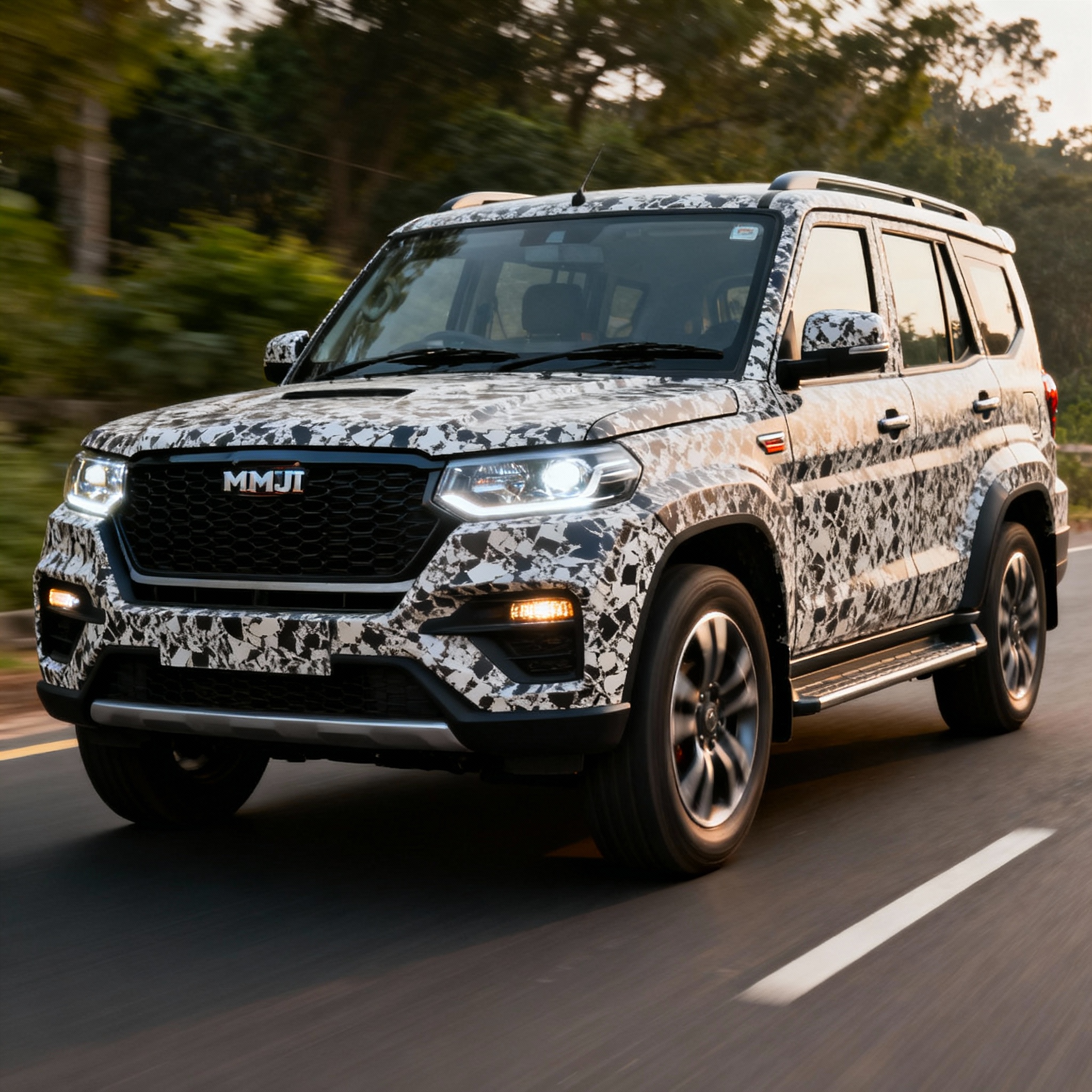 Mahindra Scorpio N facelift spied