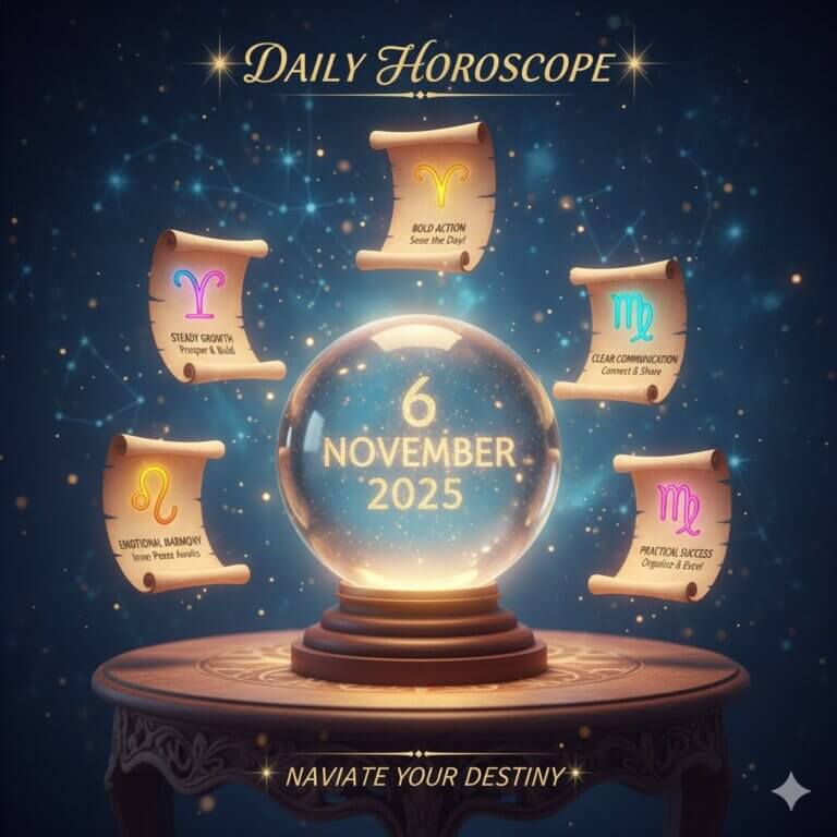 Aaj ka Rashifal 6 november 2025